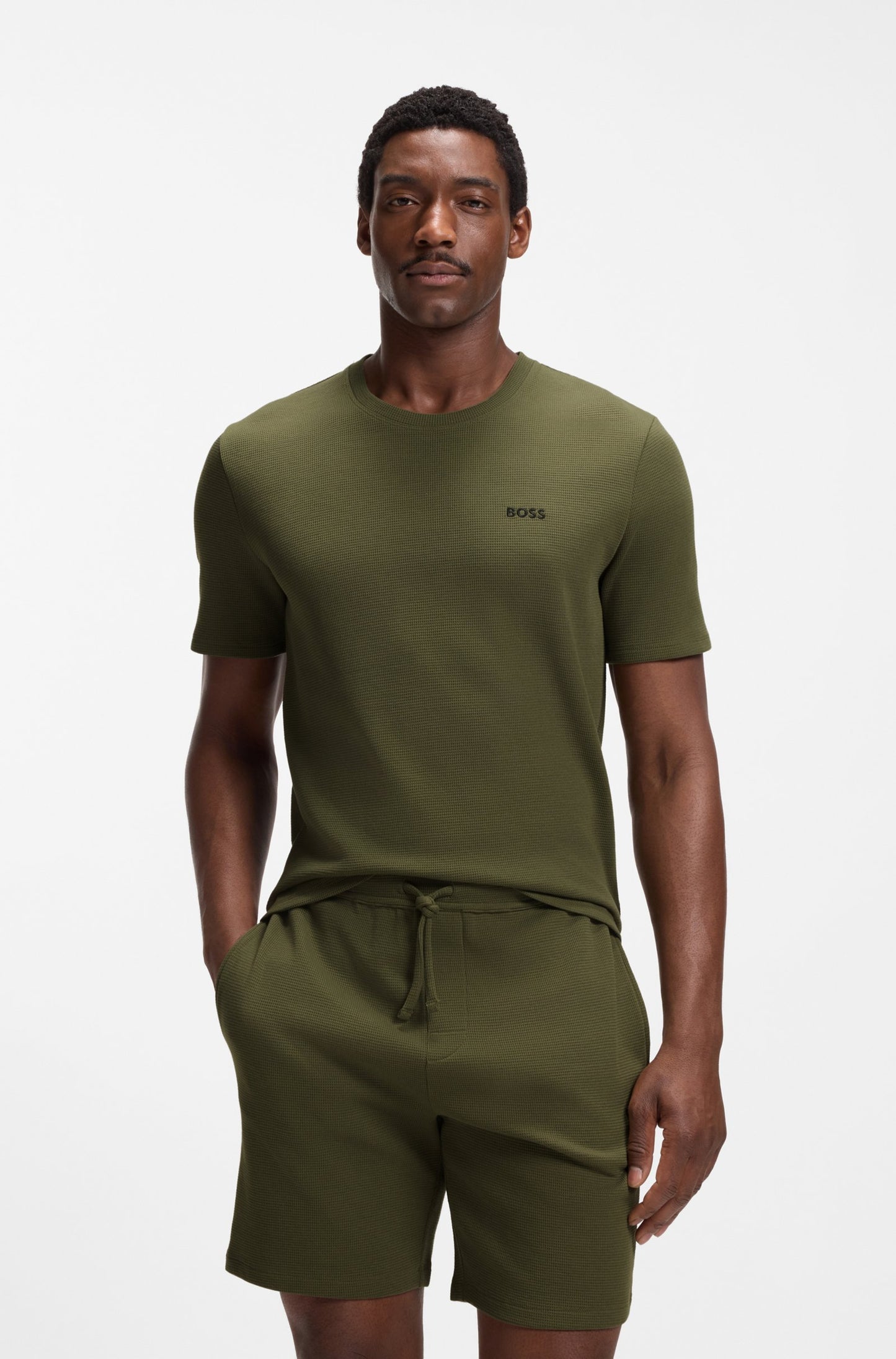 Boss T-shirt Waffle
