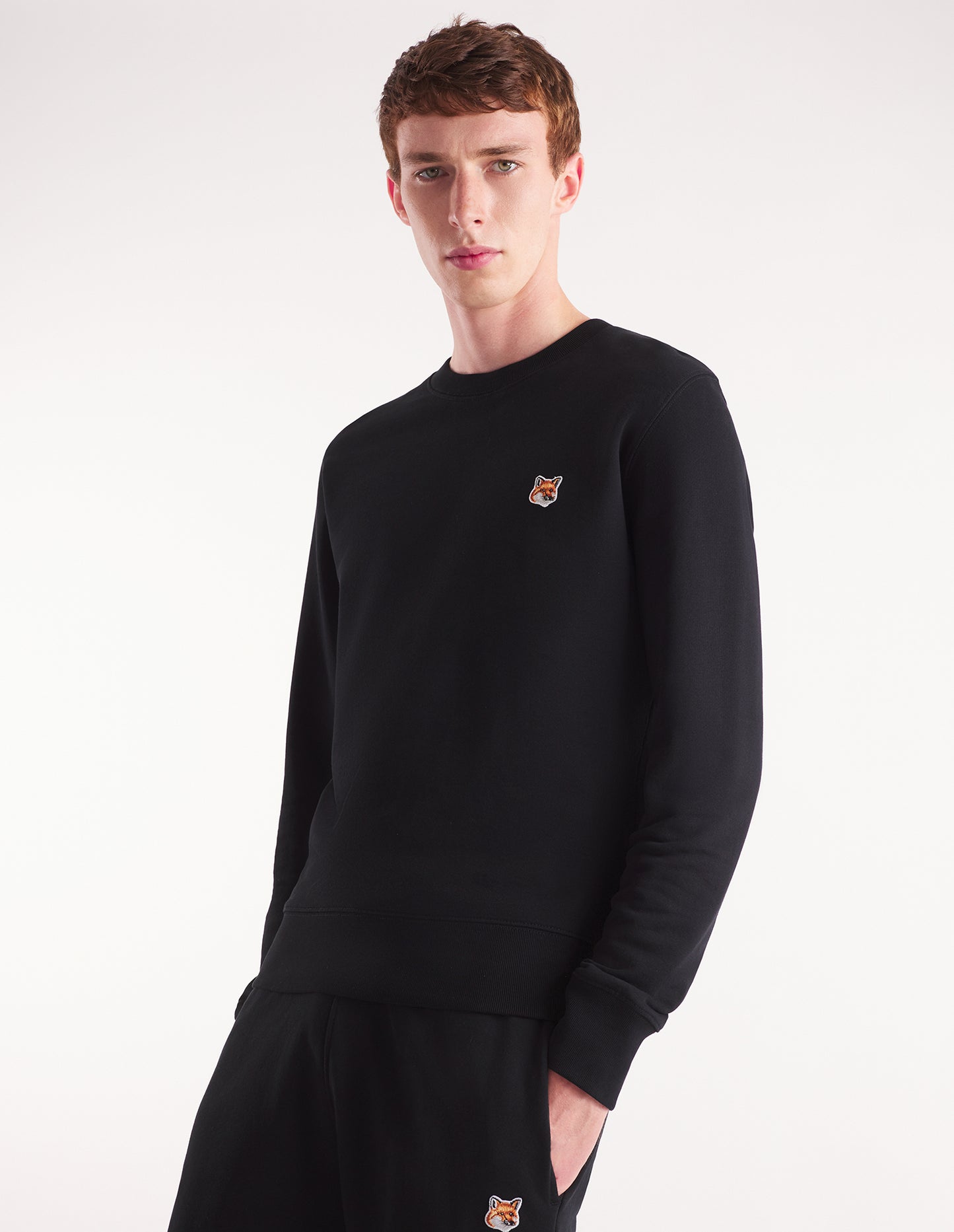 Maison Kitsuné Tröja Fox Head Patch Reg Sweat