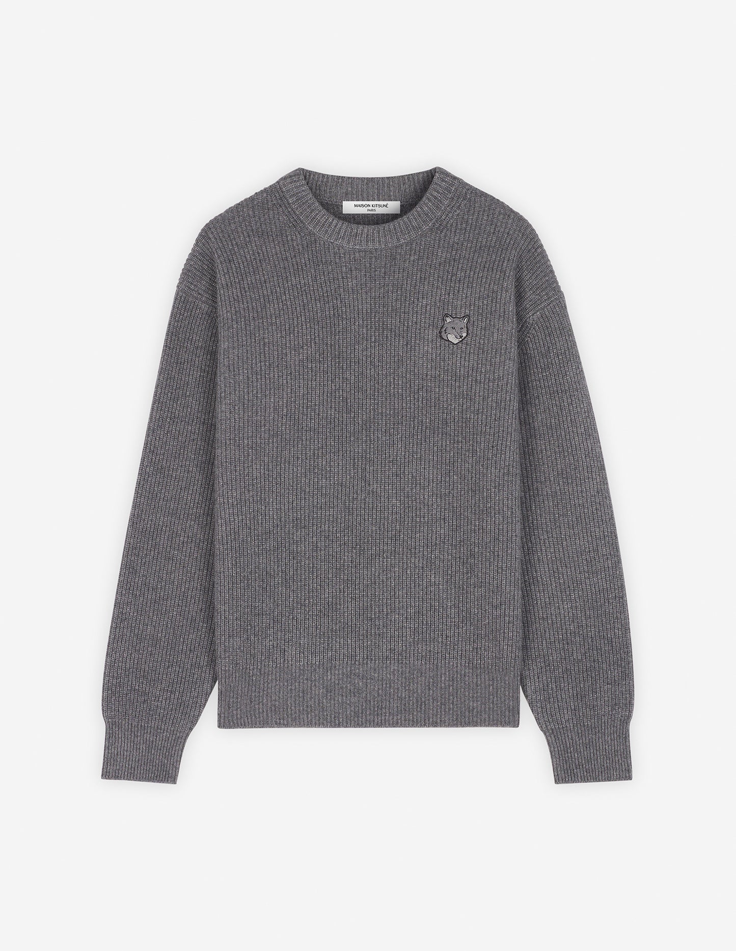 Maison Kitsuné Tröja Bold Fox Head Patch Comfort Rib Jumper