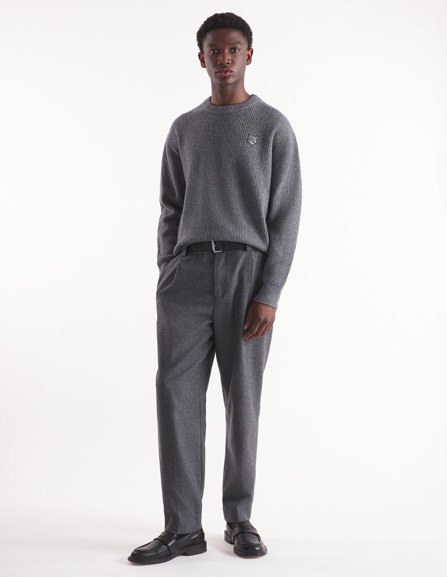 Maison Kitsuné Tröja Bold Fox Head Patch Comfort Rib Jumper