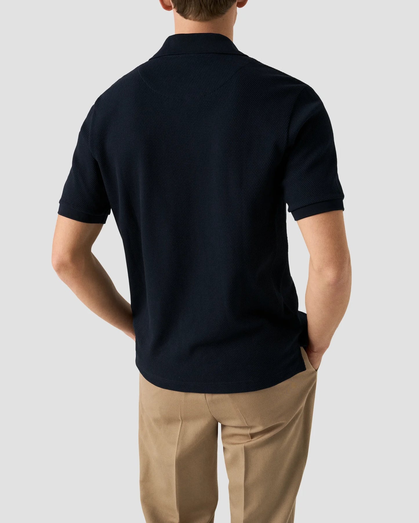 Eton Piké Waffle Open Collar