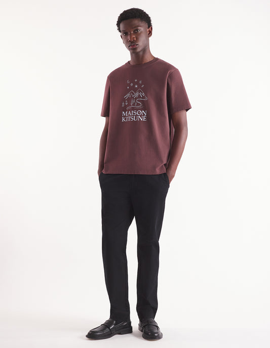 Maison Kitsuné T-shirt Sketched Landscape Comfort