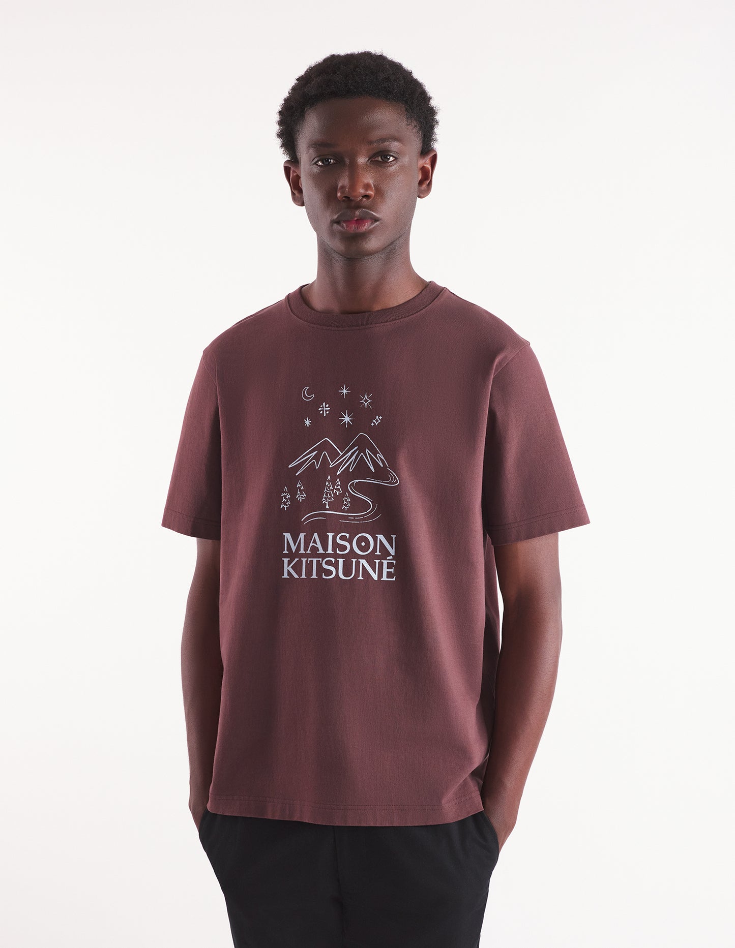 Maison Kitsuné T-shirt Sketched Landscape Comfort