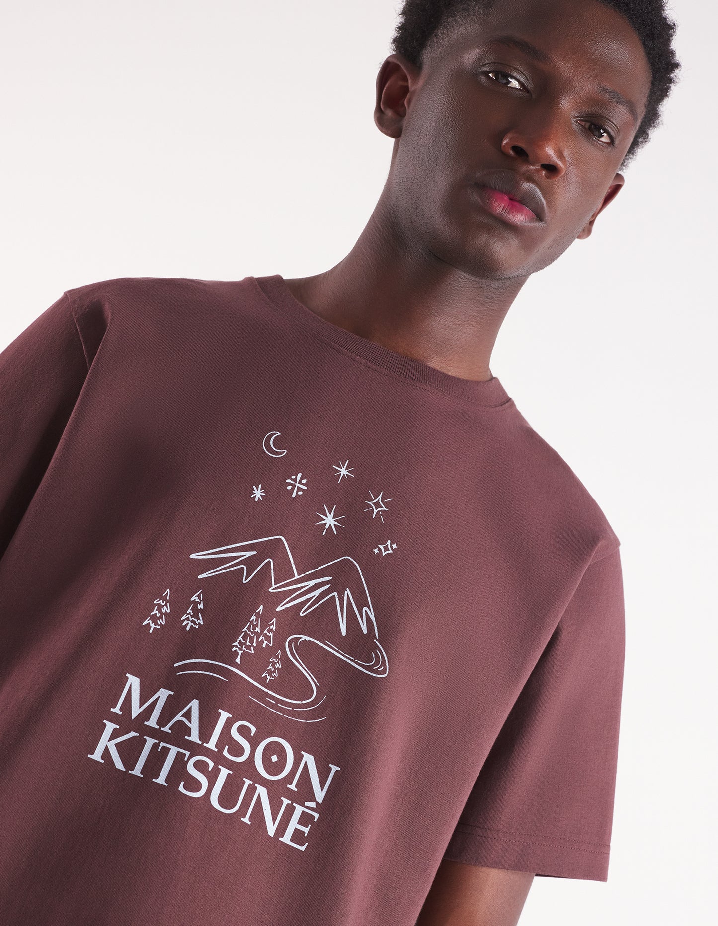 Maison Kitsuné T-shirt Sketched Landscape Comfort