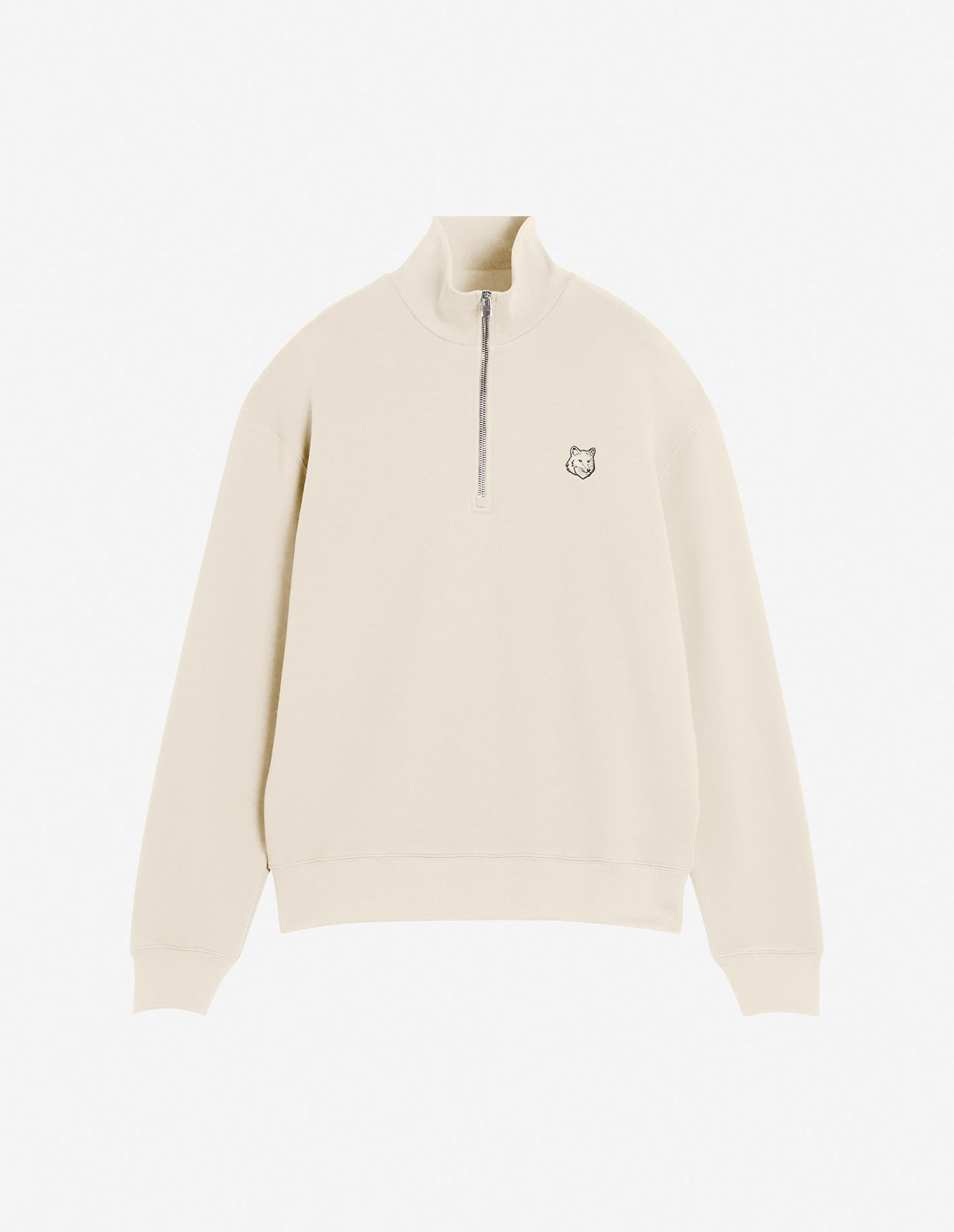 Maison Kitsuné Bold Tröja Fox Head Patch Comfort Half Zipped