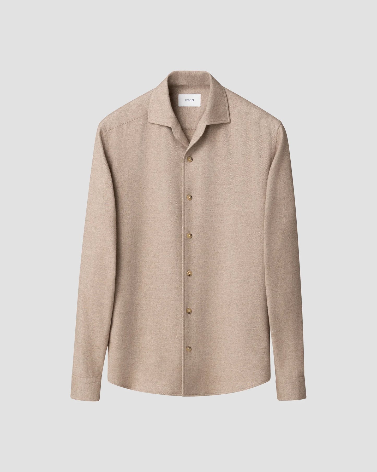 Eton Skjorta Solid Flannel