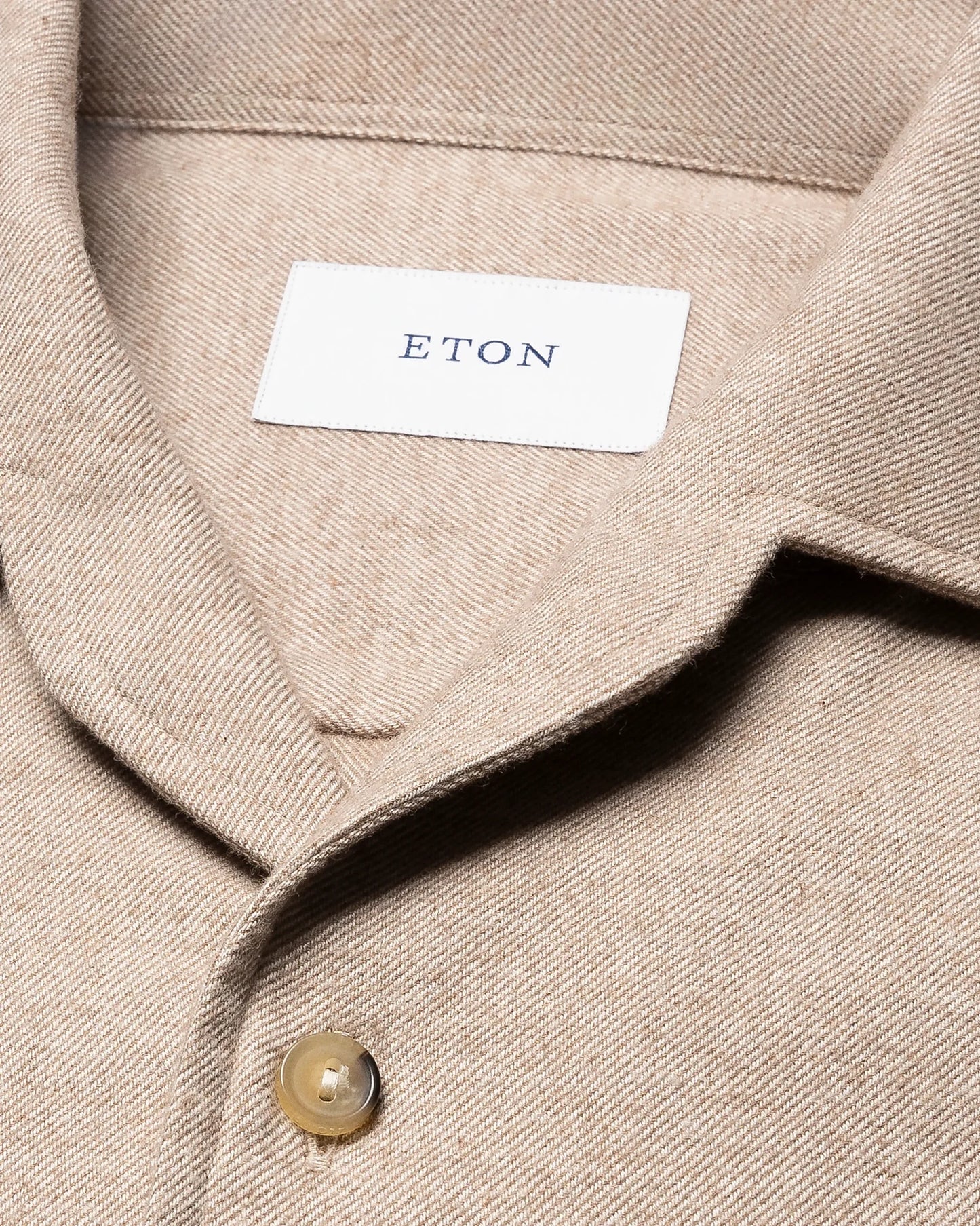Eton Skjorta Solid Flannel