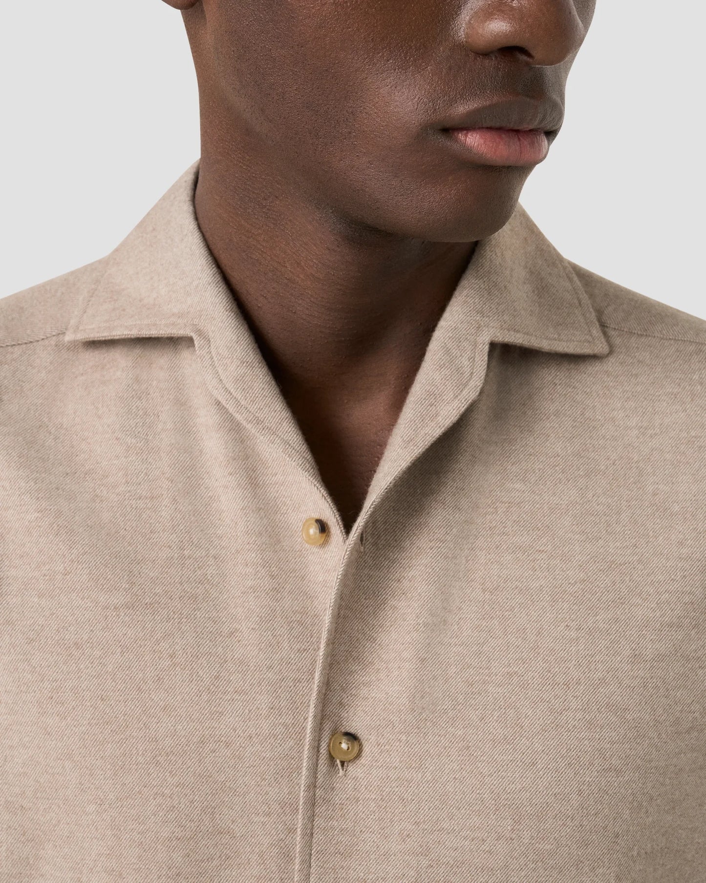 Eton Skjorta Solid Flannel