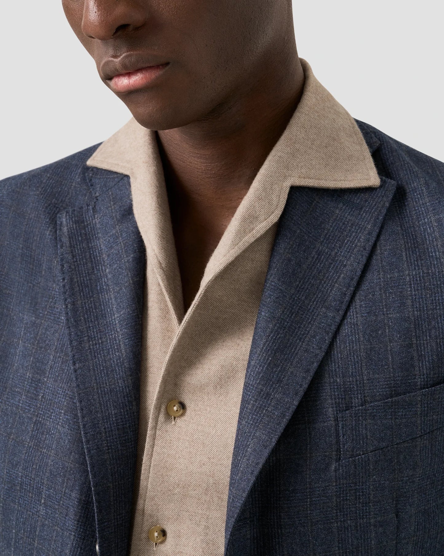 Eton Skjorta Solid Flannel