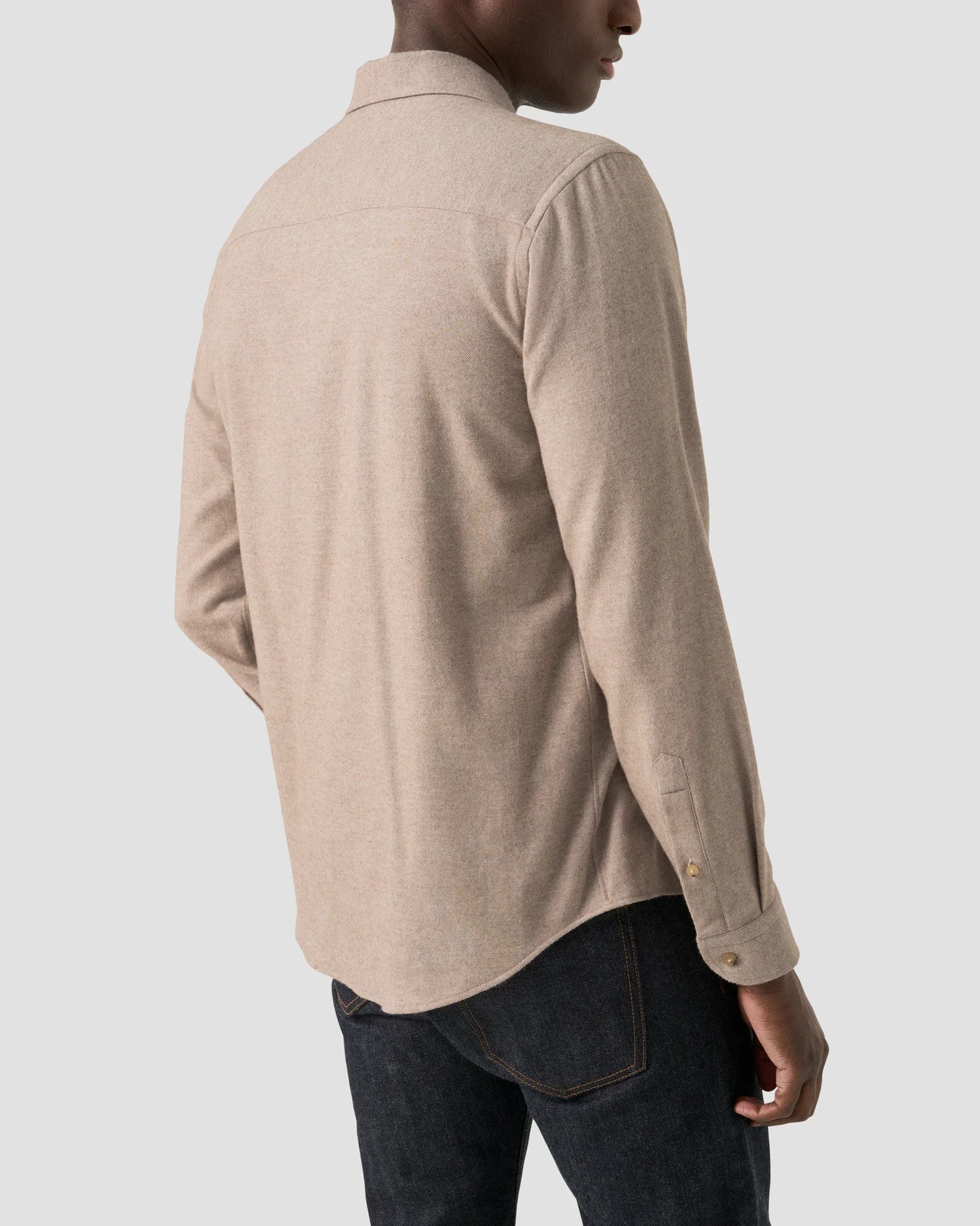 Eton Skjorta Solid Flannel