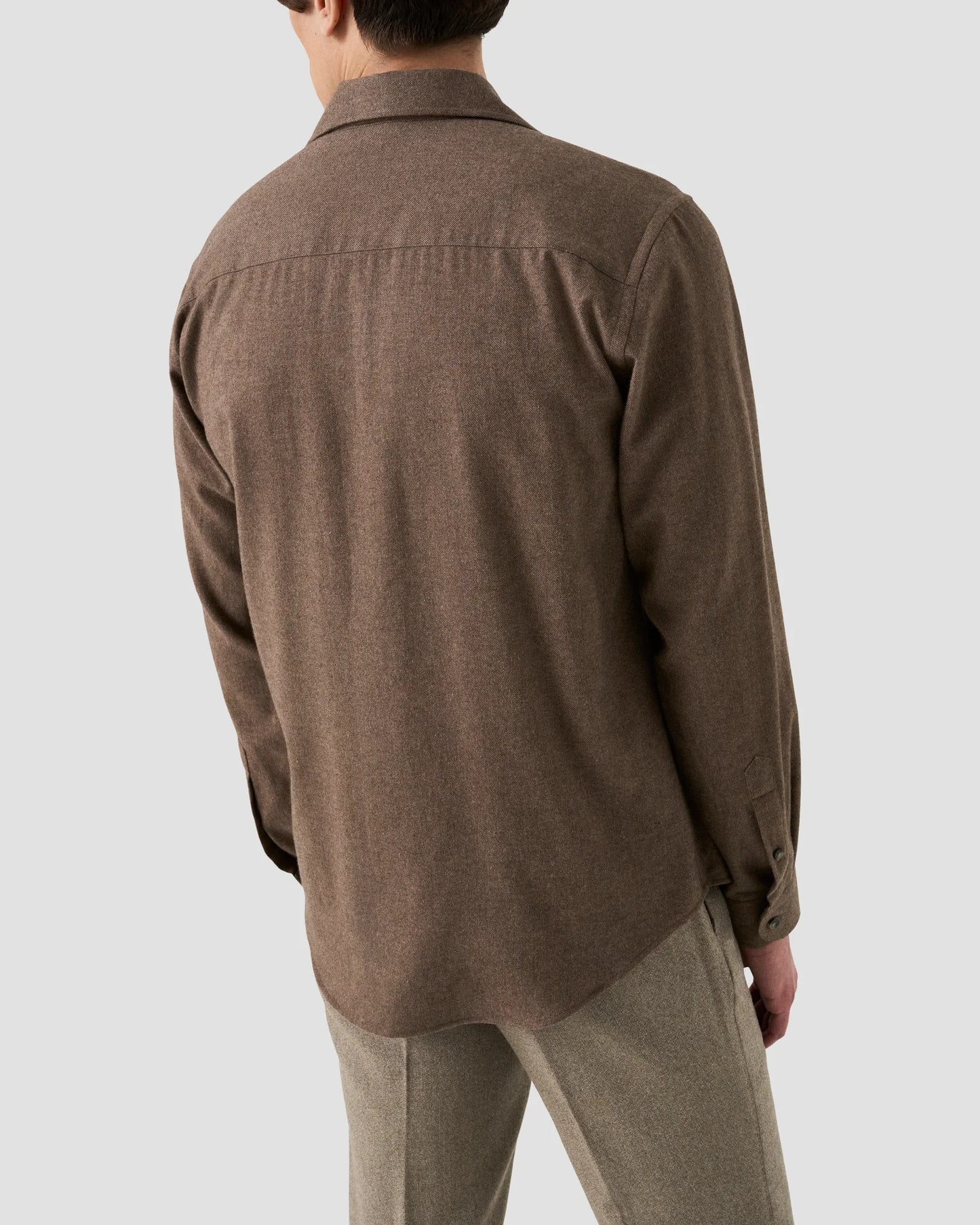 Eton Skjorta Solid Flannel