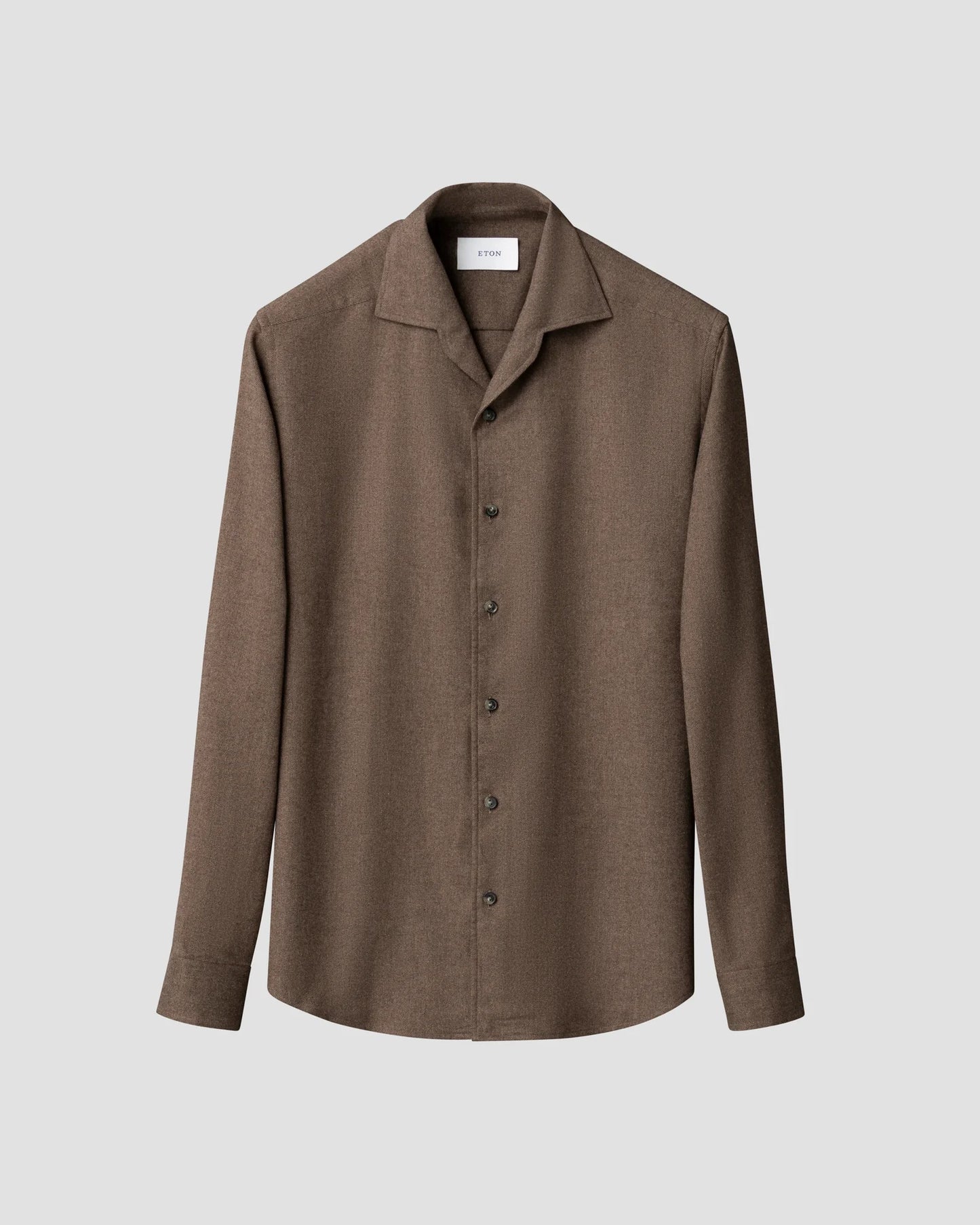 Eton Skjorta Solid Flannel