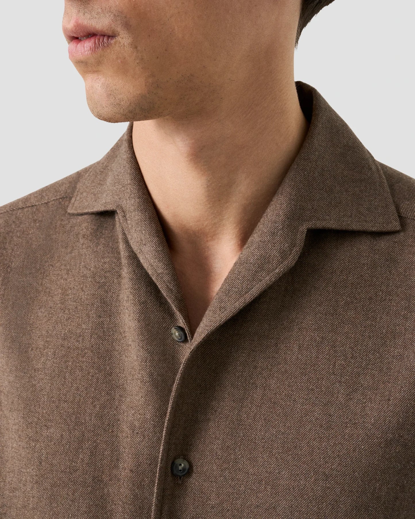 Eton Skjorta Solid Flannel