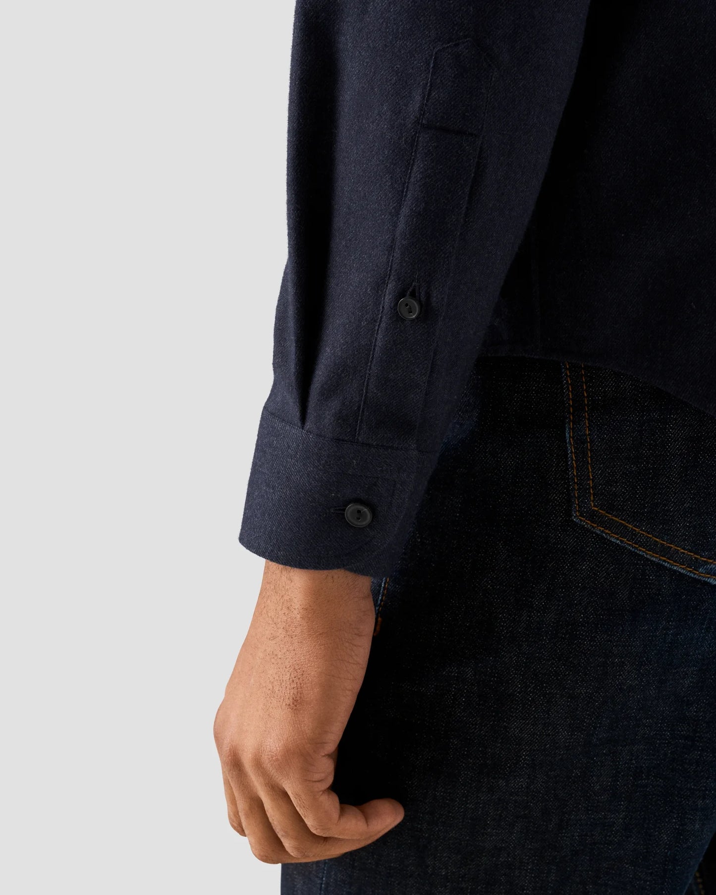 Eton Skjorta Solid Flannel